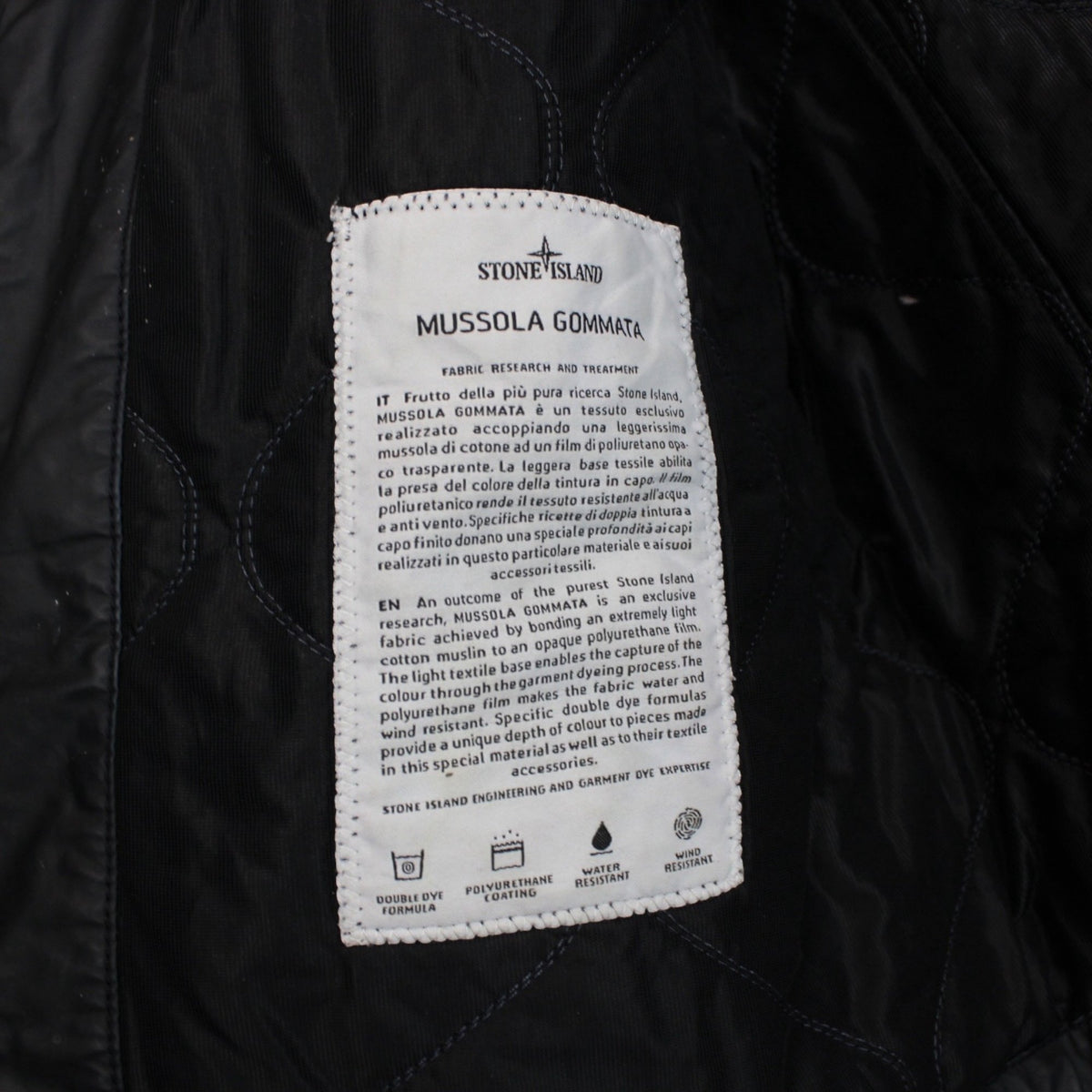 Stone Island AW 2013 Mussola Gommata Jacket XL