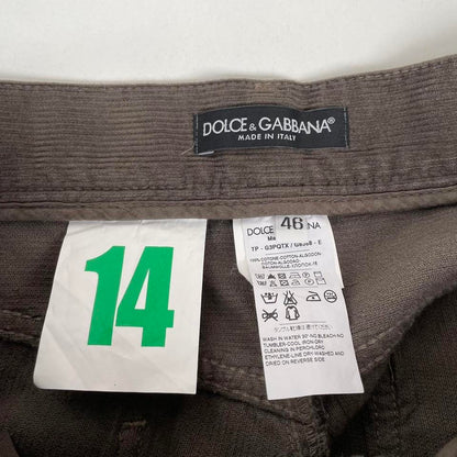 Dolce & Gabbana Courduroy Trousers Small