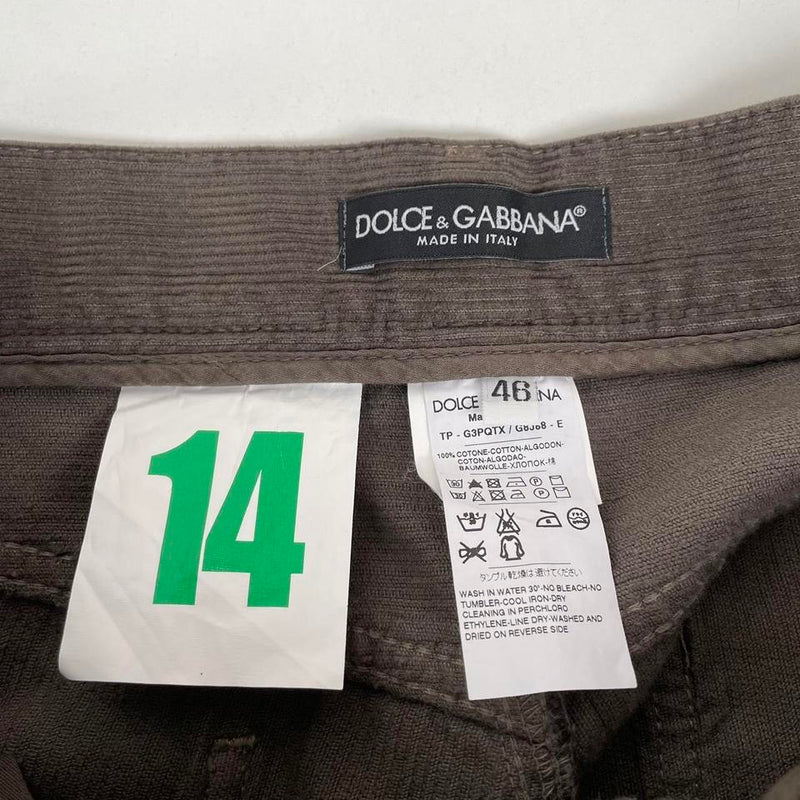 Dolce & Gabbana Courduroy Trousers Small
