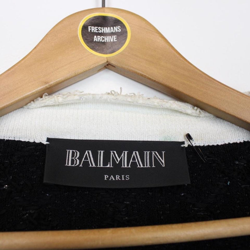 Balmain Paris Tweed Blazer Jacket XL