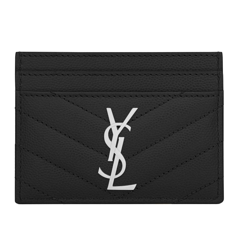 Saint Laurent Matelasse Leather Card Holder