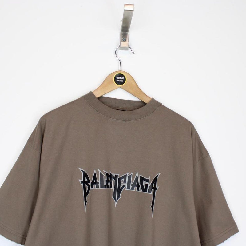 Balenciaga Metal Logo T-Shirt Medium