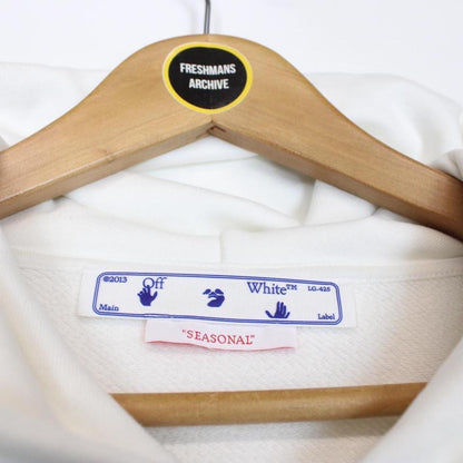 Off White Hand Arrow Logo Hoodie Medium