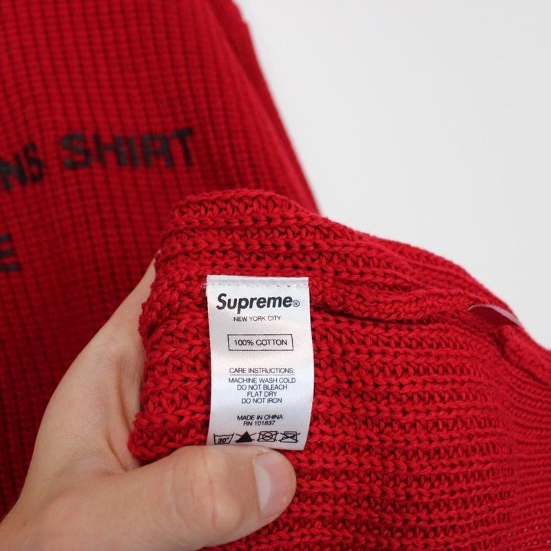 Red Cotton Knitwear & Sweatshirt Box Logo