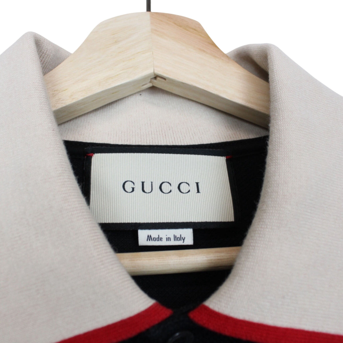 Gucci Tape Logo Polo Shirt Small