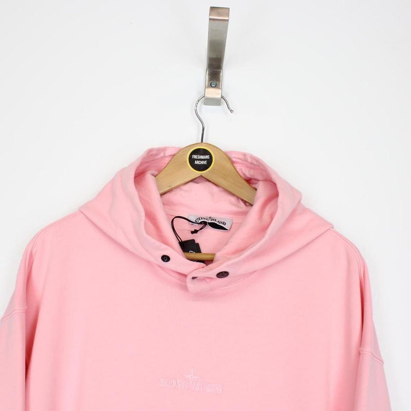 Stone Island SS 2023 Logo Embroidered Hoodie Large