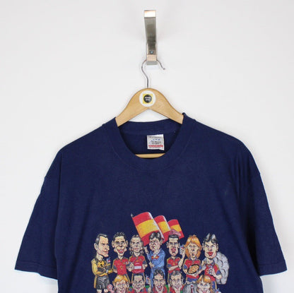 Vintage 90s Spain Football T-Shirt Medium
