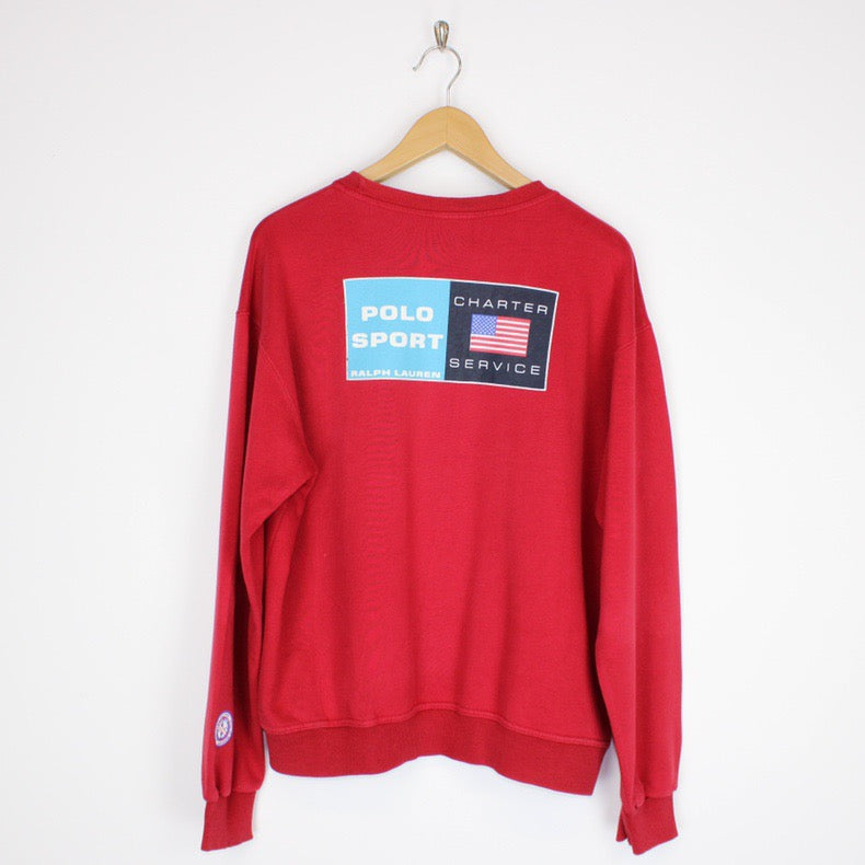 Vintage 90s Polo Sport Sweatshirt Medium