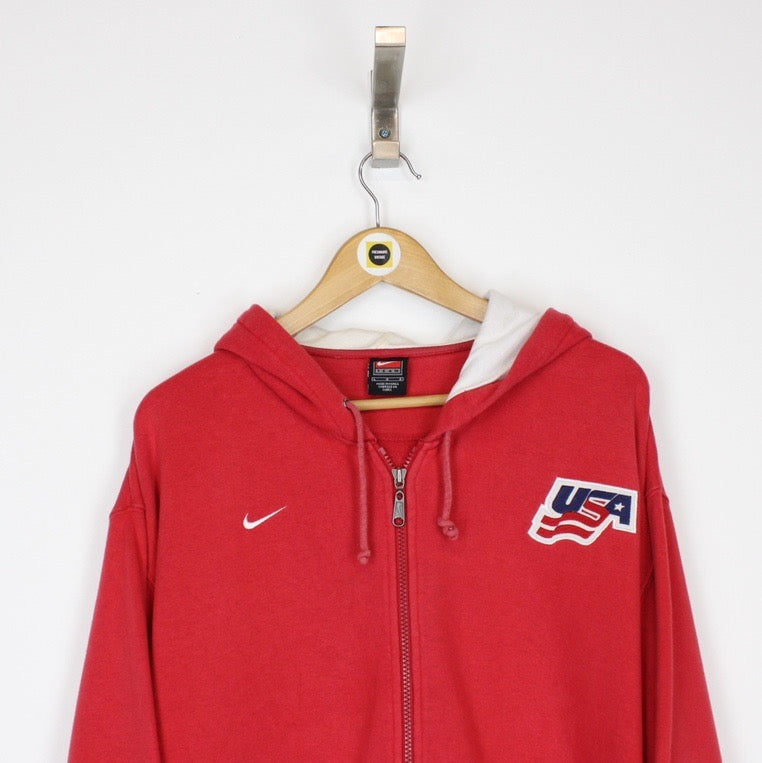 Vintage Nike USA Hoodie Large