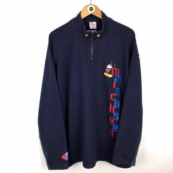 Vintage Disney 1-4 Zip Sweatshirt XL