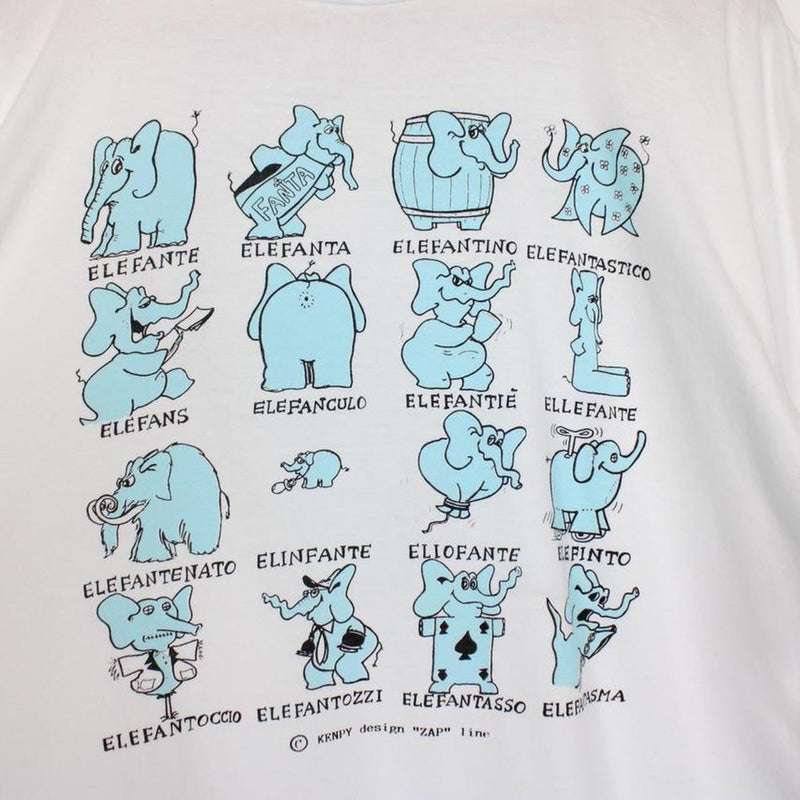 Vintage Elephant Graphic T-Shirt XL