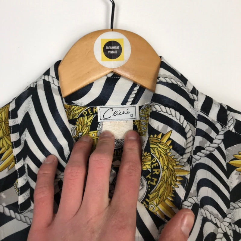 Vintage Abstract Shirt UK 12
