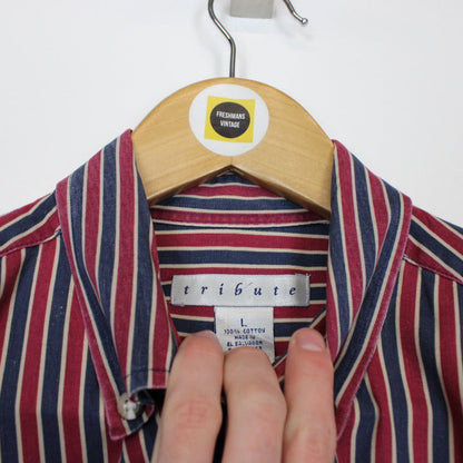 Vintage Striped Shirt Large