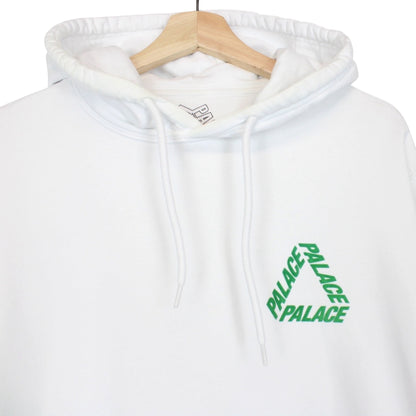 Palace Flocka P3 Logo Print Hoodie Large
