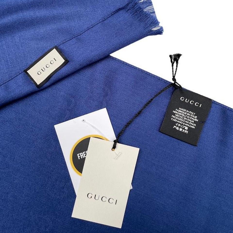 Gucci Silk Wool Shawl Scarf