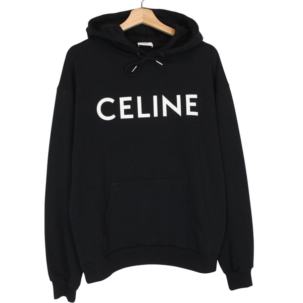 Celine Logo Print Hoodie Small