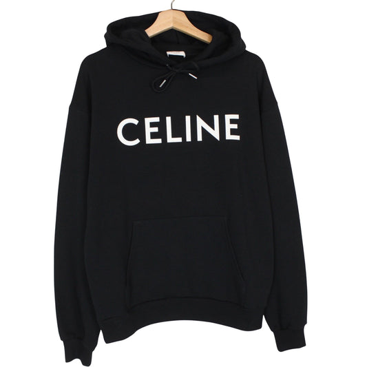 Celine Logo Print Hoodie Small