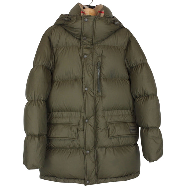 Burberry 'Haworth' Mid Length Down Jacket Medium