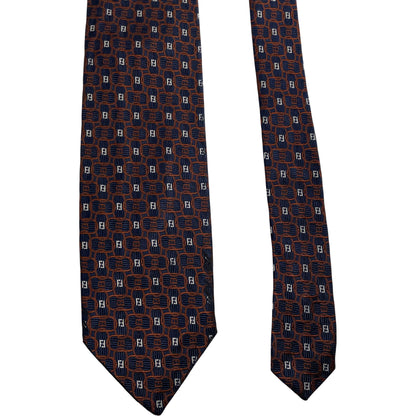 Fendi Monogram Silk Tie