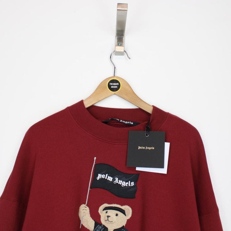 Palm Angels Pirate Teddy Bear Sweatshirt Small