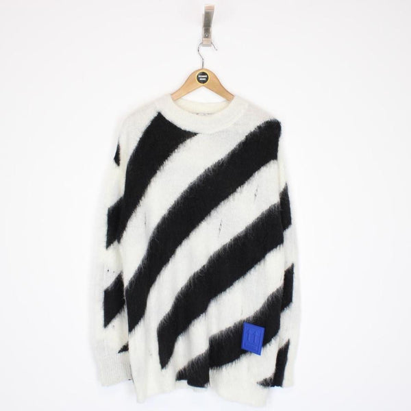 Off White Alpaca/Mohair Wool Jumper Small