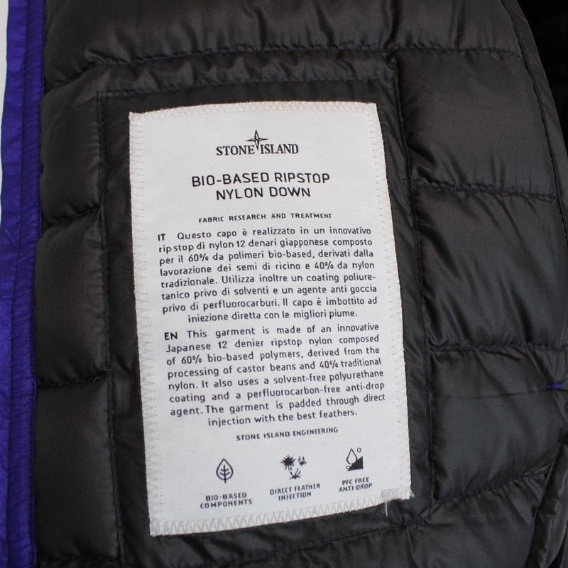Stone Island SS 2022 Bio-Based Ripstop Nylon Down Jacket XL
