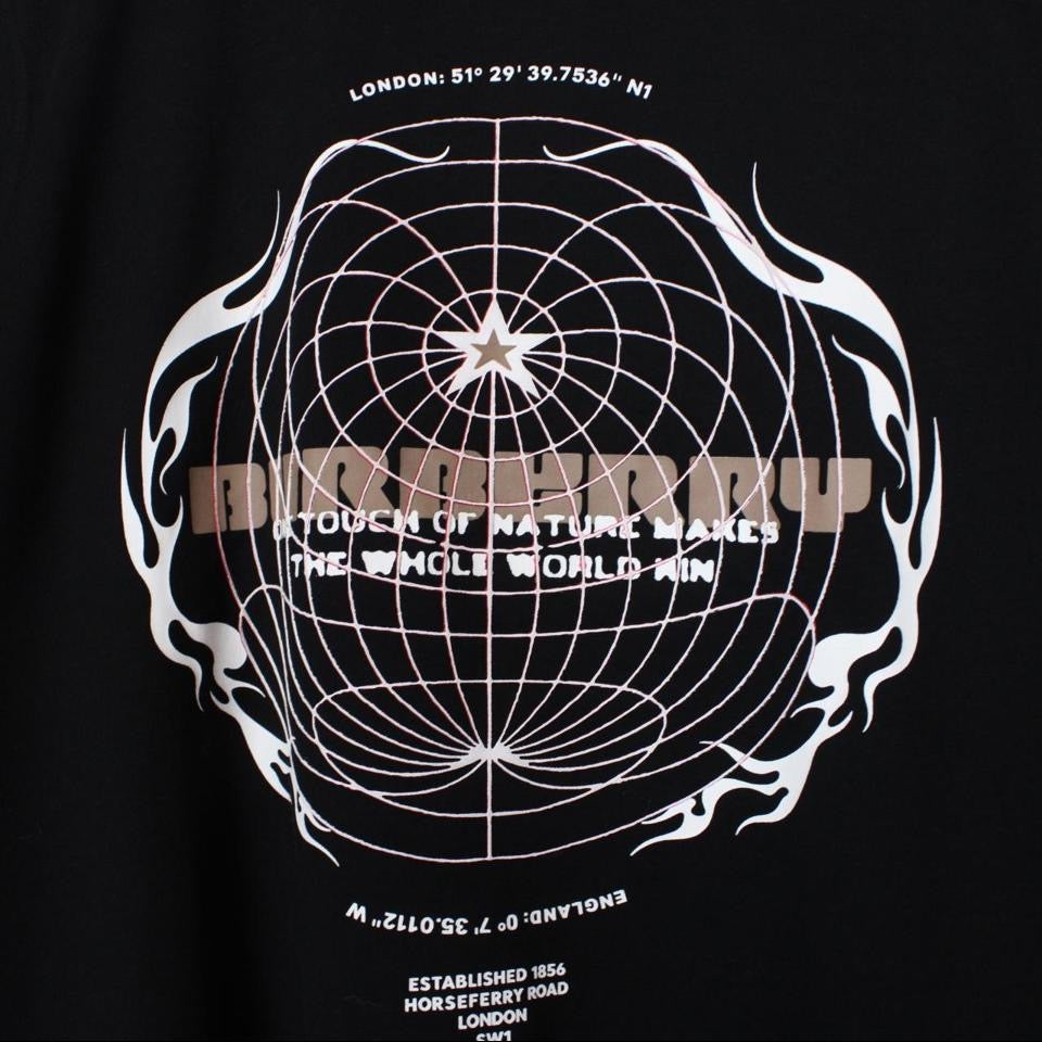 Burberry Globe Logo T-Shirt Small