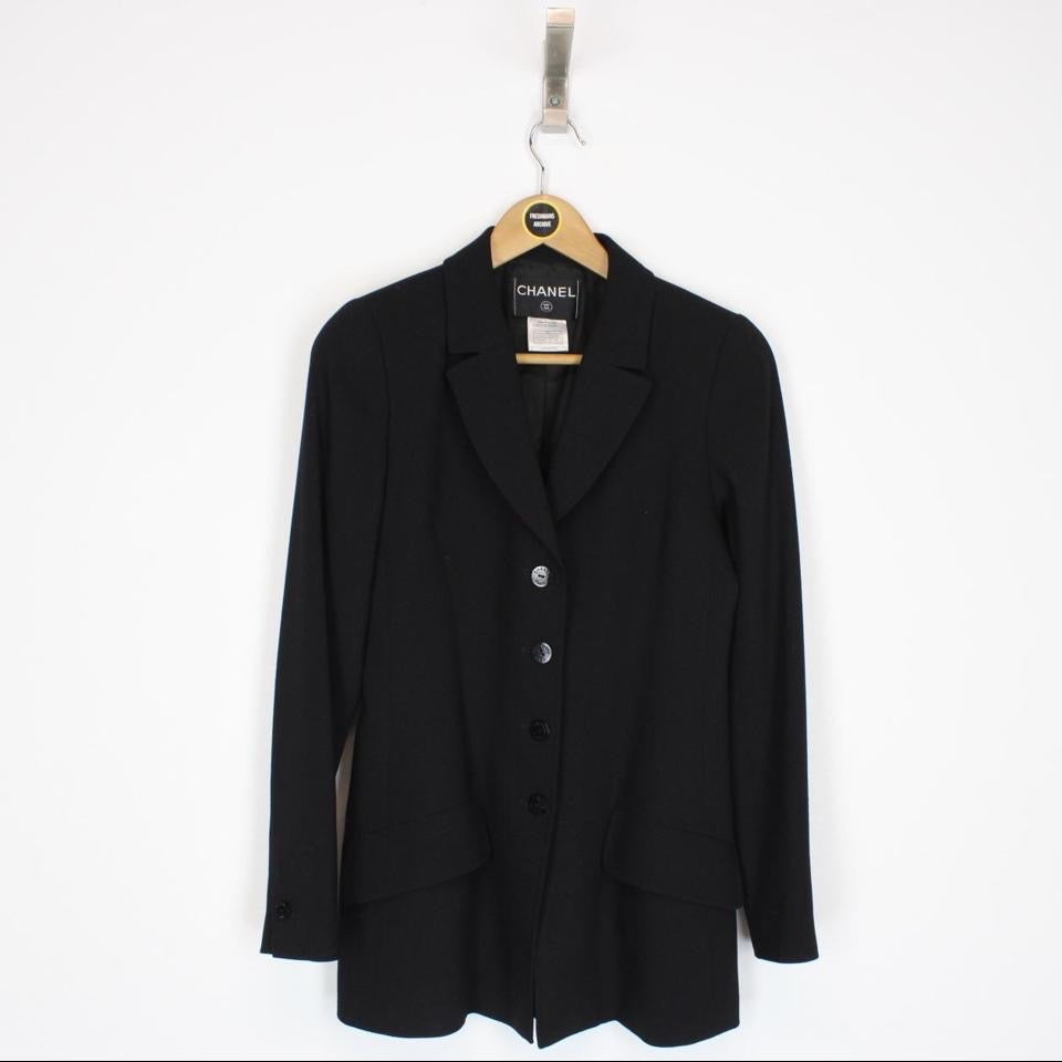 Vintage Chanel 1998 Fall Wool Blazer Medium