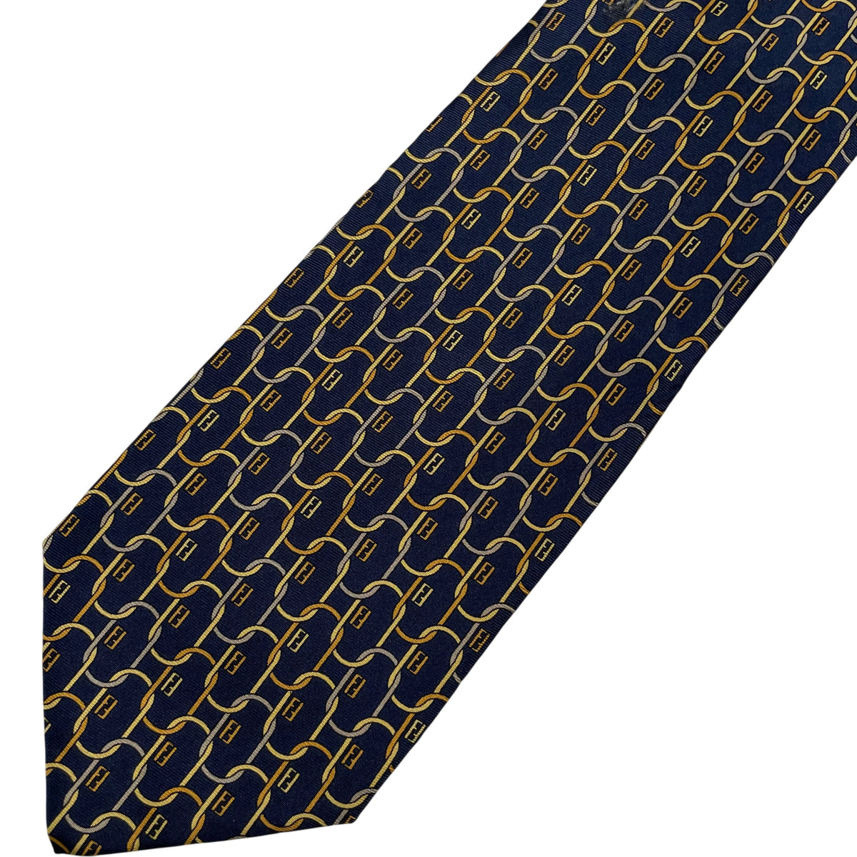 Fendi Monogram Silk Tie