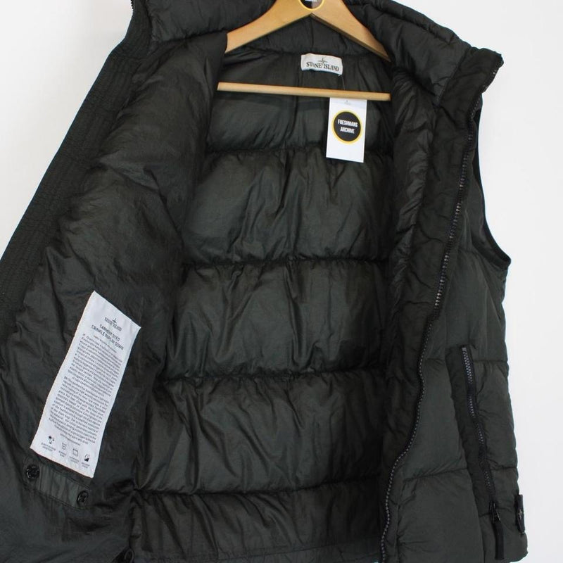 Stone Island AW 2017 Crinkle Reps NY Down Gilet Large