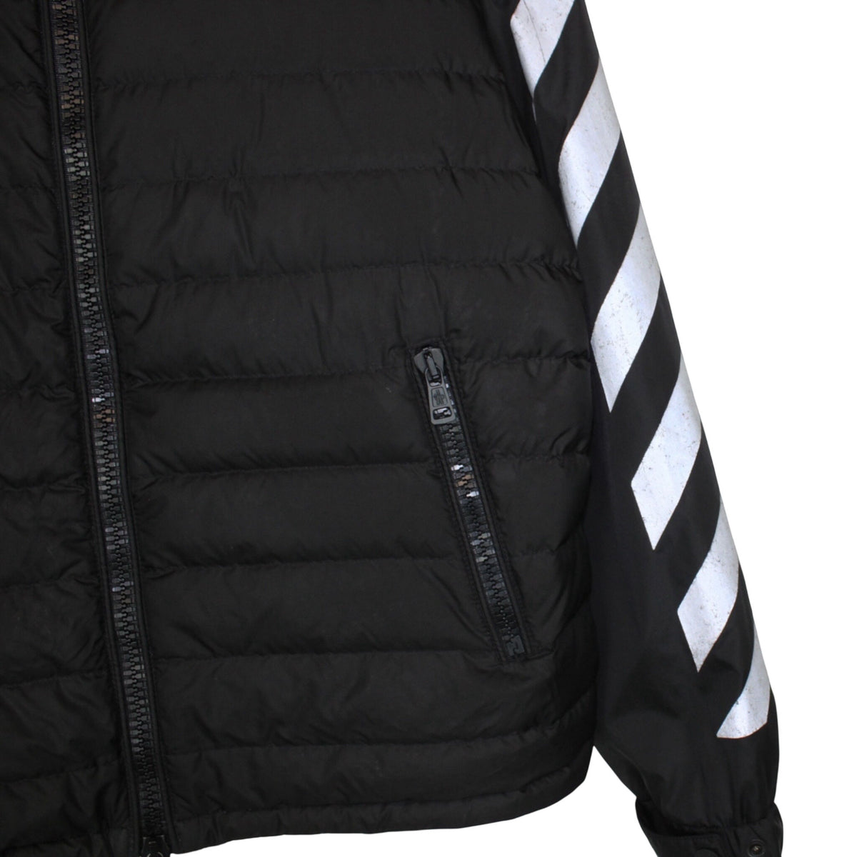 Moncler x Off White Tablier Reflective Down Jacket Large