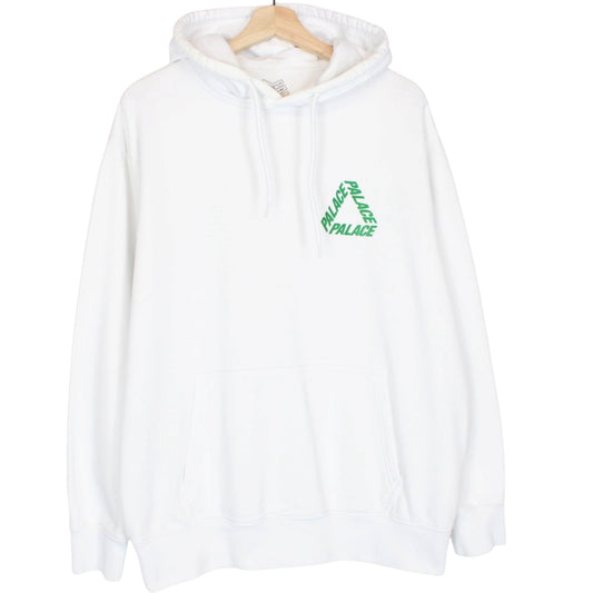Palace Flocka P3 Logo Print Hoodie Large