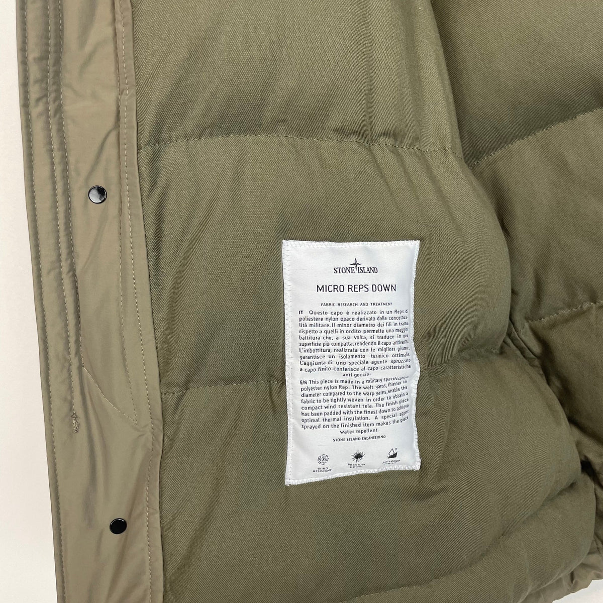 Stone Island AW 2018 Micro Reps Down Parka Jacket XL