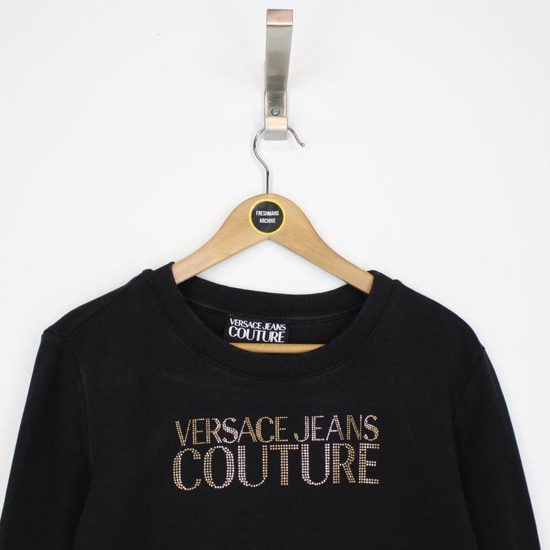 Versace Jeans Diamante Logo Sweatshirt XS