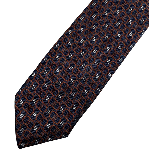 Fendi Monogram Silk Tie