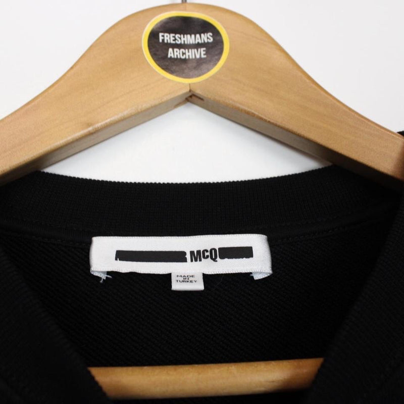 Alexander McQueen Velvet Reverse Logo Sweatshirt Medium
