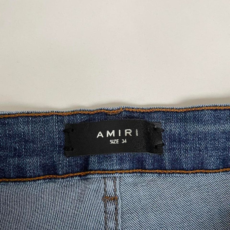 Amiri Paint Drip Core Logo Jeans Large