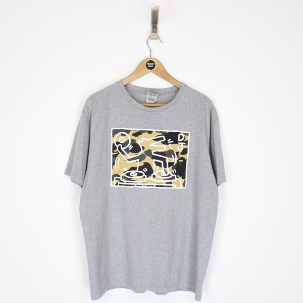 Bape x Keith Haring Camo T-Shirt Large