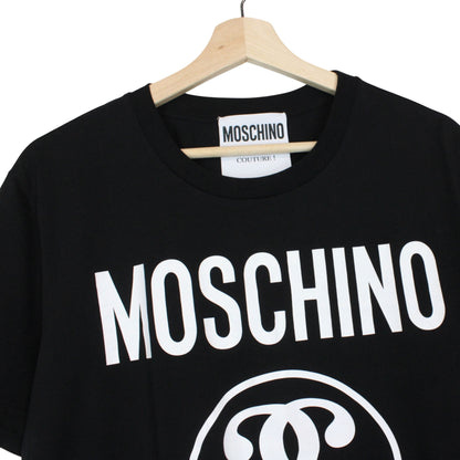 Moschino Milano Logo Print T-Shirt Medium