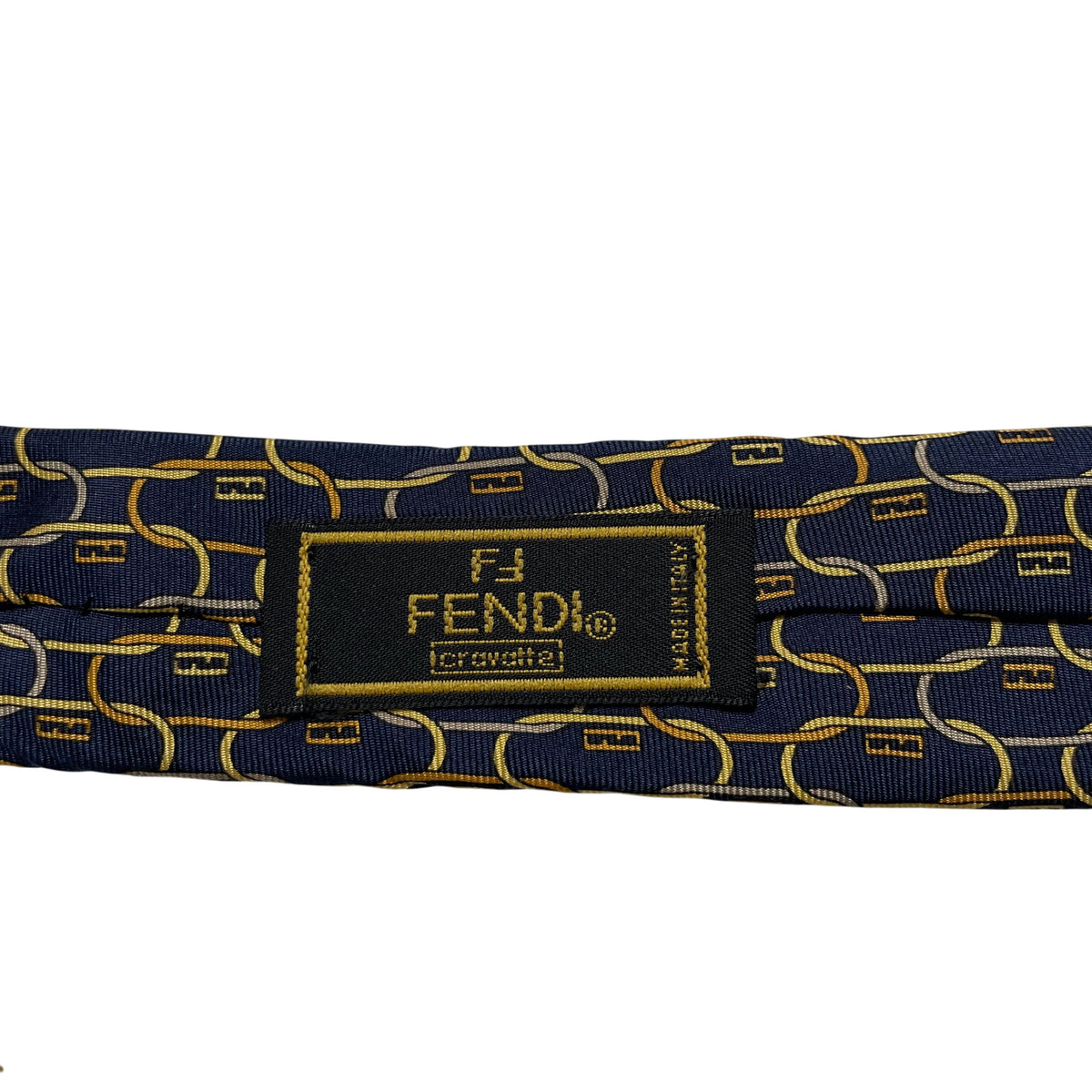 Fendi Monogram Silk Tie