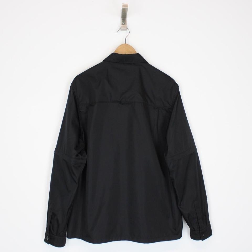 Prada Re-Nylon Black Long Sleeve Overshirt Medium
