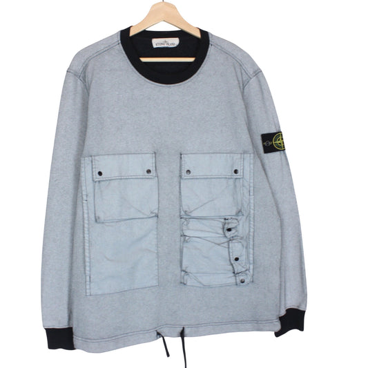 Stone Island SS 2019 Tela Placcata Sweatshirt Medium