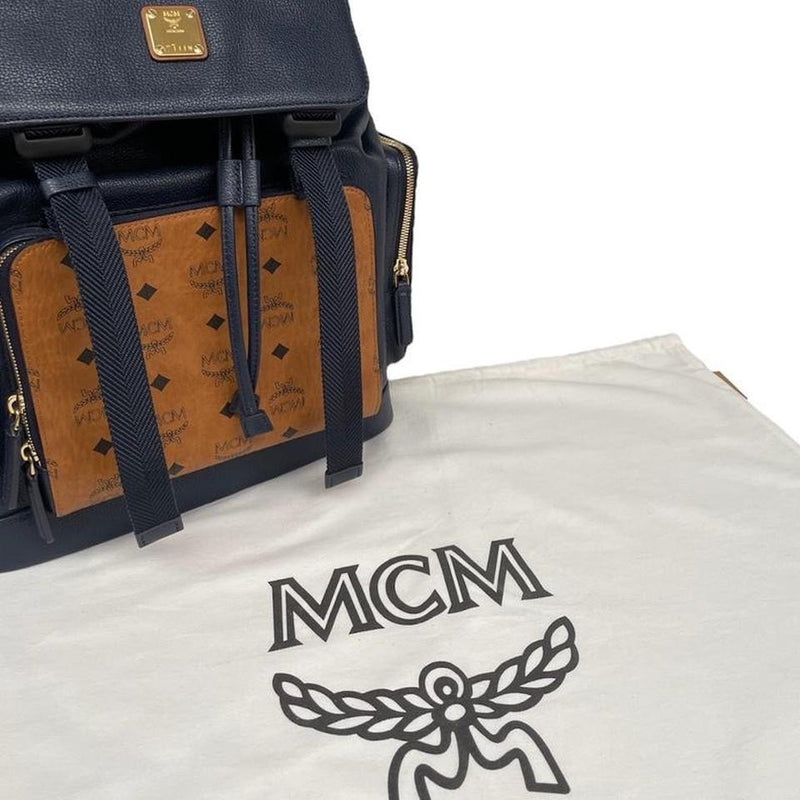 MCM Brandenburg Leather Backpack