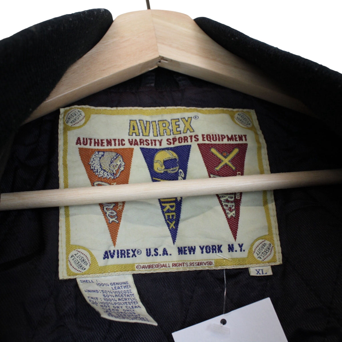 Vintage 90s Avirex Leather Bomber Jacket XL