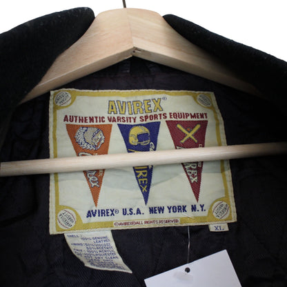 Vintage 90s Avirex Leather Bomber Jacket XL