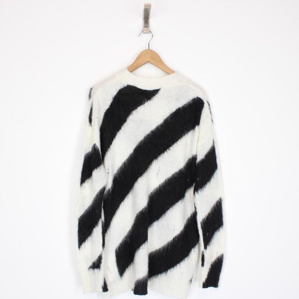 Off White Alpaca/Mohair Wool Jumper Small