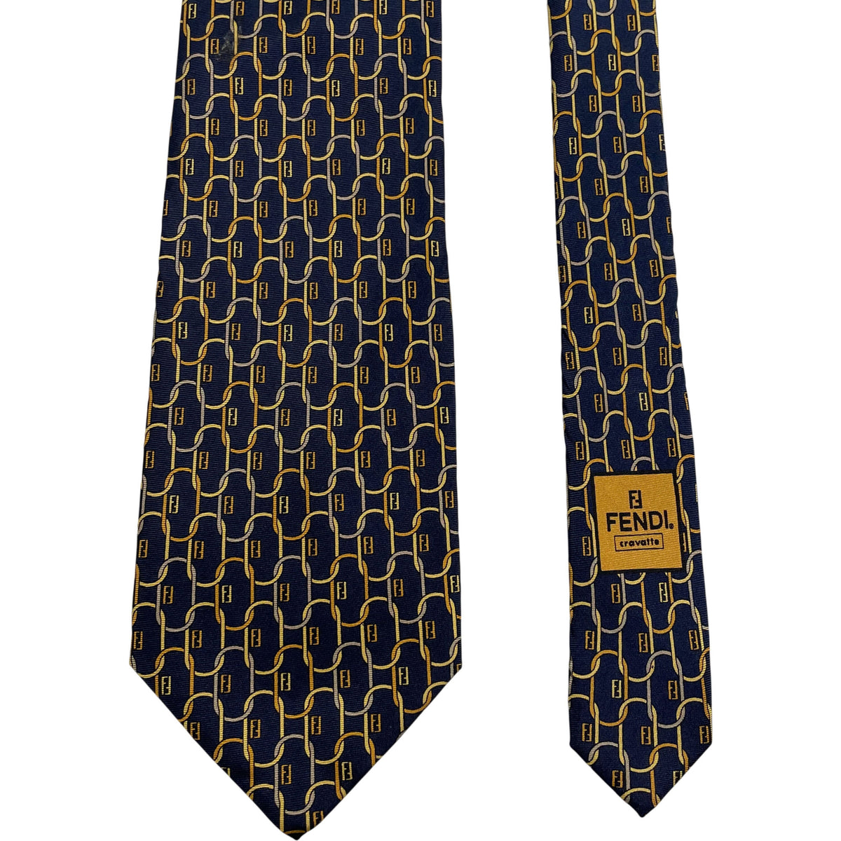 Fendi Monogram Silk Tie