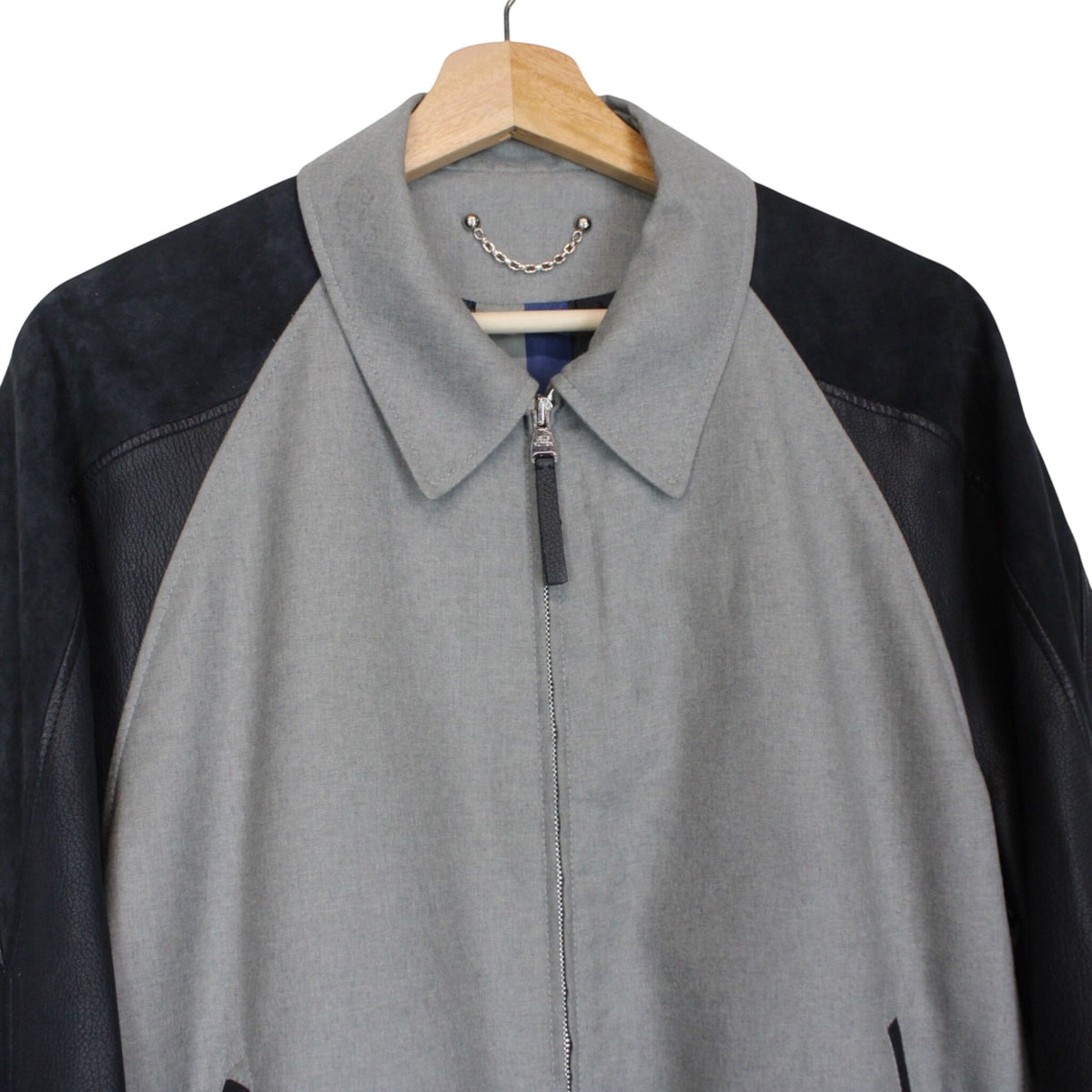 Louis Vuitton Floral Wool/Leather Jacket Large
