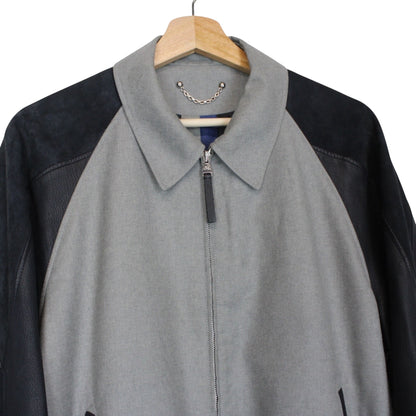 Louis Vuitton Floral Wool/Leather Jacket Large