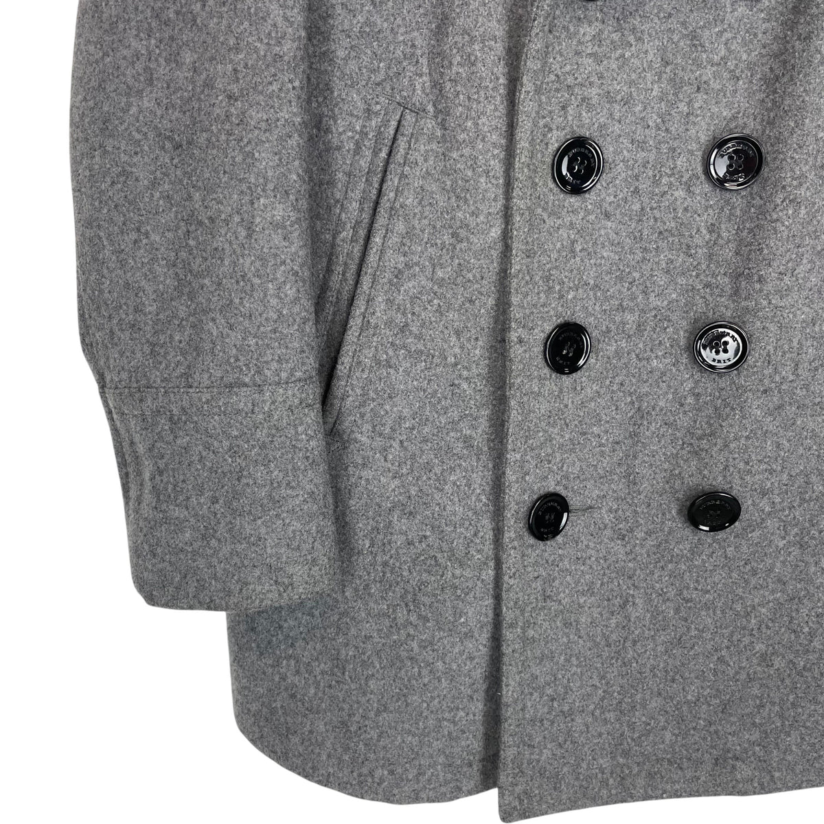Burberry Brit Wool Peacoat Mens XL